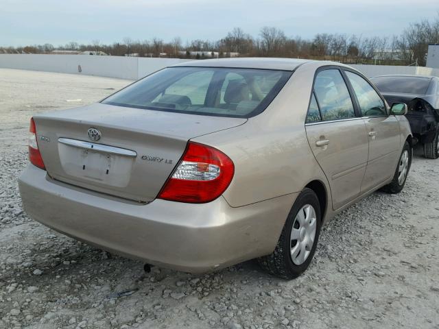 4T1BE32K63U784459 - 2003 TOYOTA CAMRY LE GOLD photo 4