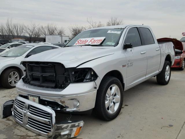 1C6RR7LT9GS138573 - 2016 RAM 1500 SLT SILVER photo 2