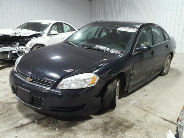 2G1WF5EK7B1289944 - 2011 CHEVROLET IMPALA LS BLACK photo 2