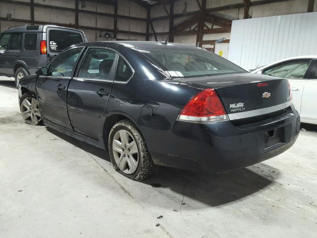 2G1WF5EK7B1289944 - 2011 CHEVROLET IMPALA LS BLACK photo 3