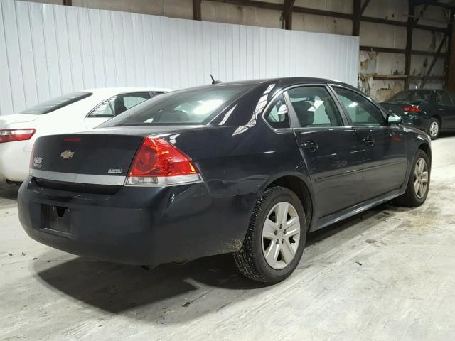 2G1WF5EK7B1289944 - 2011 CHEVROLET IMPALA LS BLACK photo 4