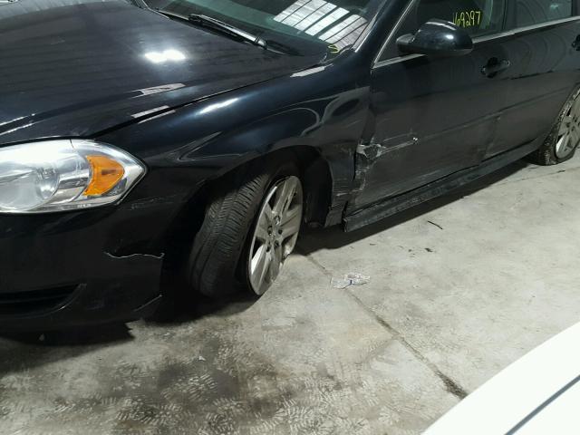 2G1WF5EK7B1289944 - 2011 CHEVROLET IMPALA LS BLACK photo 9