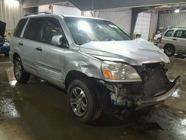 2HKYF18643H574978 - 2003 HONDA PILOT EXL SILVER photo 1