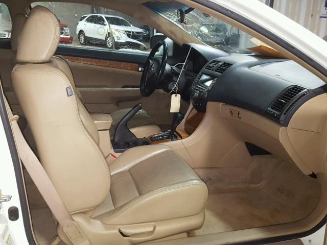 1HGCM72614A017614 - 2004 HONDA ACCORD EX WHITE photo 5