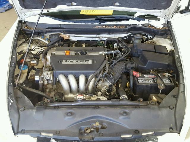 1HGCM72614A017614 - 2004 HONDA ACCORD EX WHITE photo 7