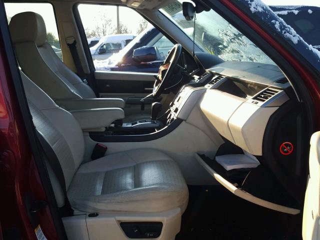 SALSH23456A954976 - 2006 LAND ROVER RANGE ROVE RED photo 5