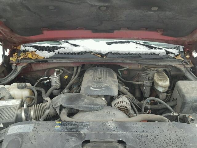 1GCEK14T14Z258832 - 2004 CHEVROLET SILVERADO BURGUNDY photo 7