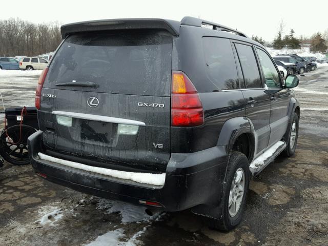 JTJBT20X130015732 - 2003 LEXUS GX 470 BLACK photo 4