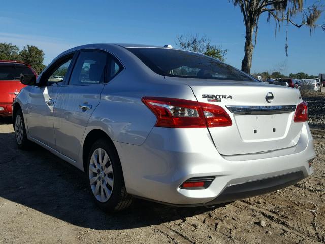 3N1AB7AP1GL661460 - 2016 NISSAN SENTRA S SILVER photo 3