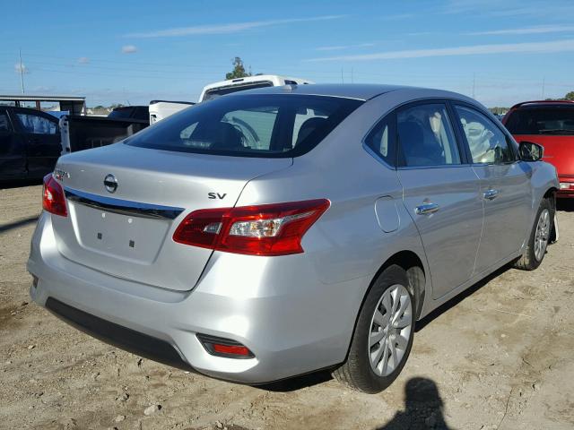 3N1AB7AP1GL661460 - 2016 NISSAN SENTRA S SILVER photo 4