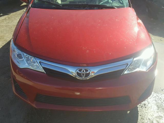 4T1BF1FK8EU730644 - 2014 TOYOTA CAMRY L RED photo 7