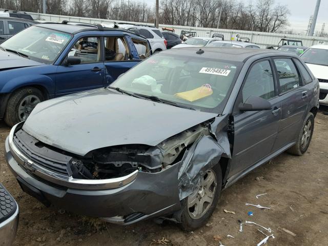 1G1ZU64885F339357 - 2005 CHEVROLET MALIBU MAX GRAY photo 2