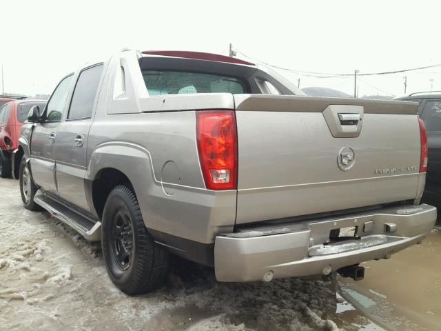 3GYEK63NX2G318484 - 2002 CADILLAC ESCALADE E BEIGE photo 3