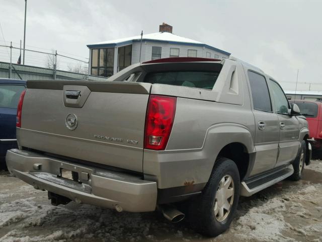 3GYEK63NX2G318484 - 2002 CADILLAC ESCALADE E BEIGE photo 4