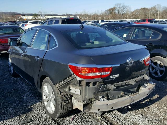 1G4PP5SK6E4217635 - 2014 BUICK VERANO GRAY photo 3