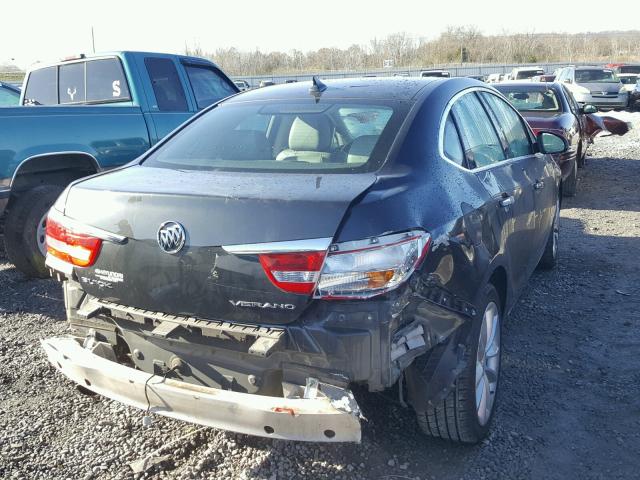 1G4PP5SK6E4217635 - 2014 BUICK VERANO GRAY photo 4