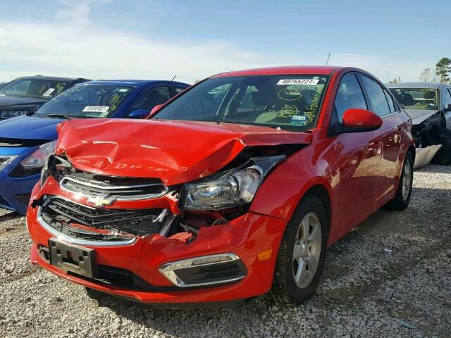 1G1PE5SB8G7219858 - 2016 CHEVROLET CRUZE LIMI RED photo 2