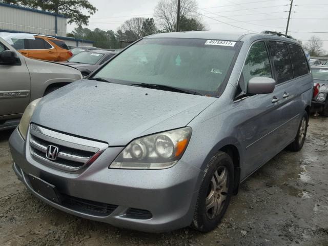 5FNRL38427B088519 - 2007 HONDA ODYSSEY EX SILVER photo 2