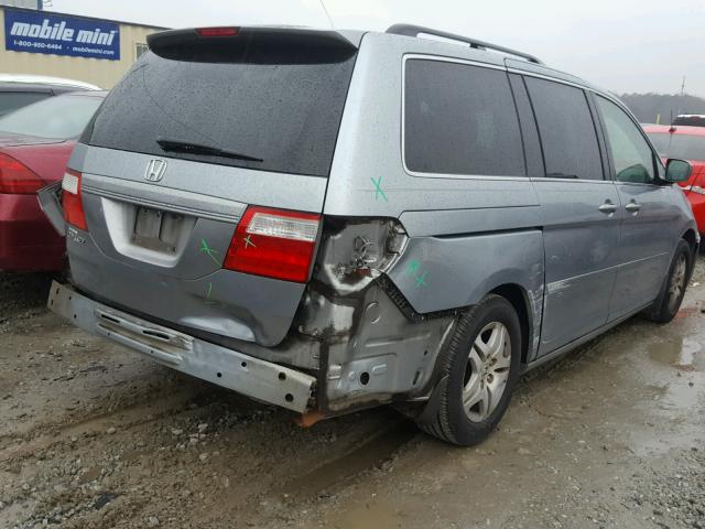 5FNRL38427B088519 - 2007 HONDA ODYSSEY EX SILVER photo 4