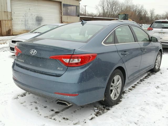 5NPE24AA9HH468211 - 2017 HYUNDAI SONATA ECO TURQUOISE photo 4