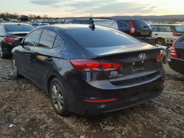 5NPD84LF2HH177262 - 2017 HYUNDAI ELANTRA SE BLACK photo 3