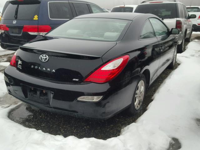 4T1CE30P37U753548 - 2007 TOYOTA CAMRY SOLA BLACK photo 4