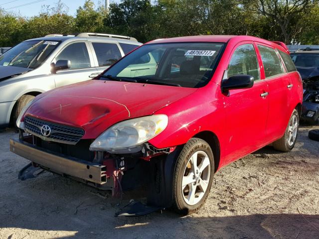 2T1KR32E08C714981 - 2008 TOYOTA COROLLA MA RED photo 2