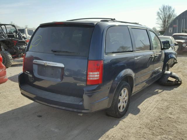 2A8HR44H58R136666 - 2008 CHRYSLER TOWN & COU BLUE photo 4
