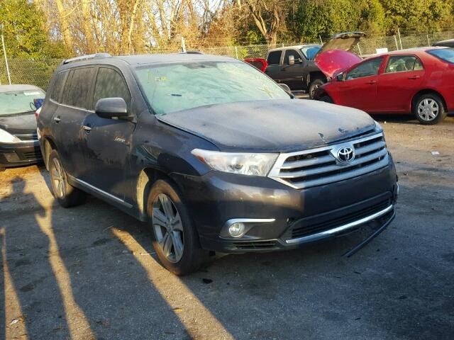 5TDYK3EH5DS096773 - 2013 TOYOTA HIGHLANDER GRAY photo 1