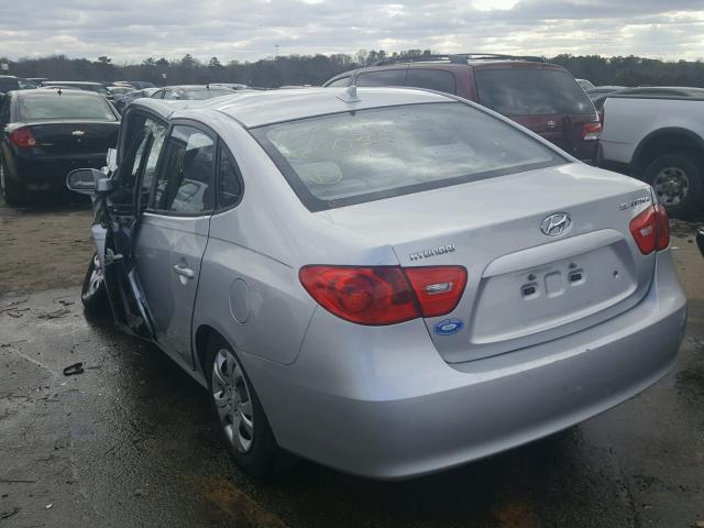 KMHDU46D29U700305 - 2009 HYUNDAI ELANTRA GL SILVER photo 3