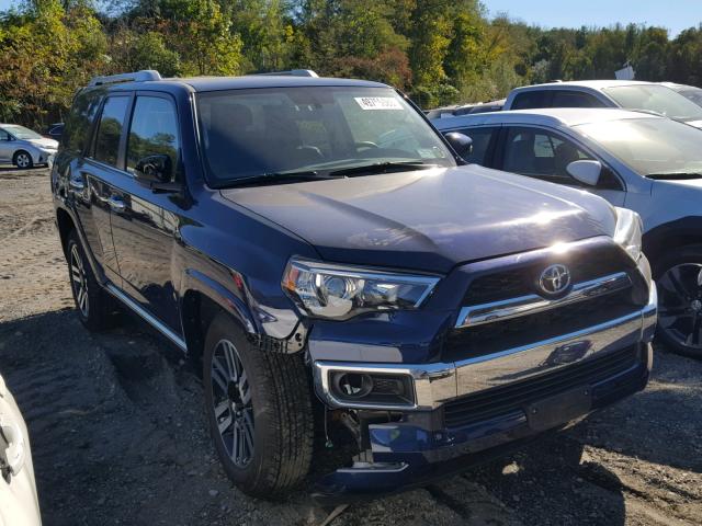 JTEBU5JR8J5490663 - 2018 TOYOTA 4RUNNER SR BLUE photo 1