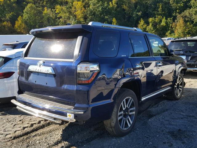 JTEBU5JR8J5490663 - 2018 TOYOTA 4RUNNER SR BLUE photo 4