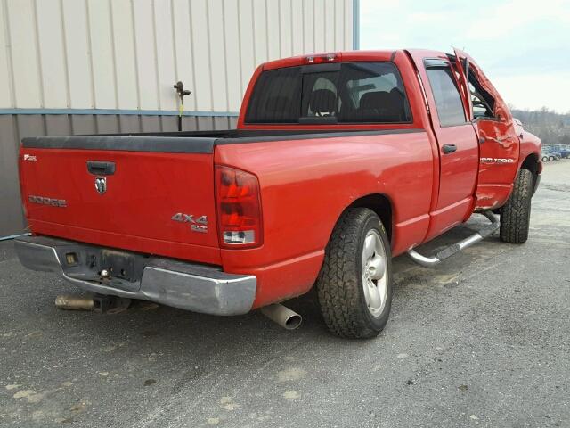 1D7HU18D14S502066 - 2004 DODGE RAM 1500 S RED photo 4