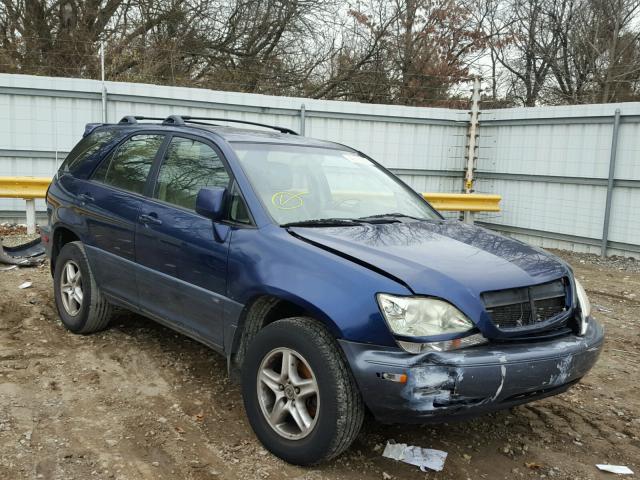 JTJHF10U920254137 - 2002 LEXUS RX 300 BLUE photo 1