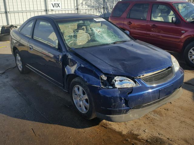 1HGEM21993L030394 - 2003 HONDA CIVIC EX أزرق صورة 1