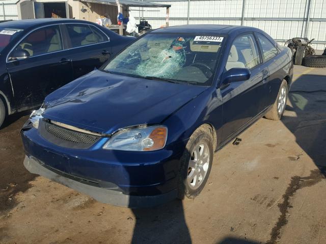 1HGEM21993L030394 - 2003 HONDA CIVIC EX أزرق صورة 2