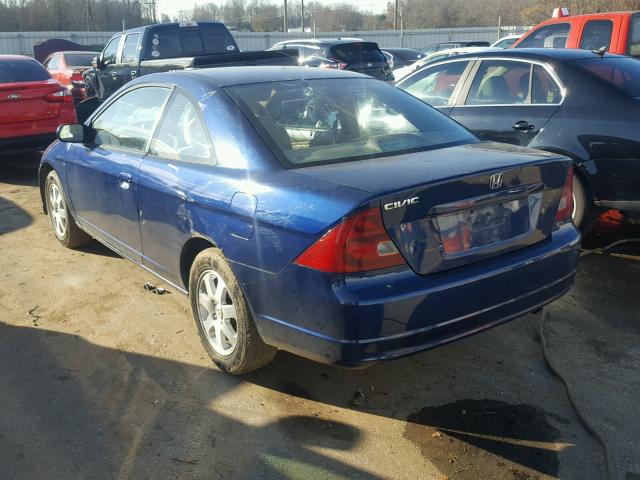 1HGEM21993L030394 - 2003 HONDA CIVIC EX أزرق صورة 3
