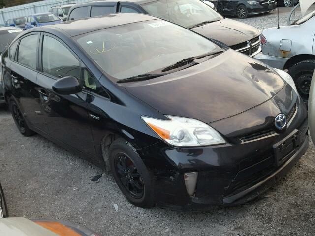 JTDKN3DU7C1514578 - 2012 TOYOTA PRIUS BLACK photo 1