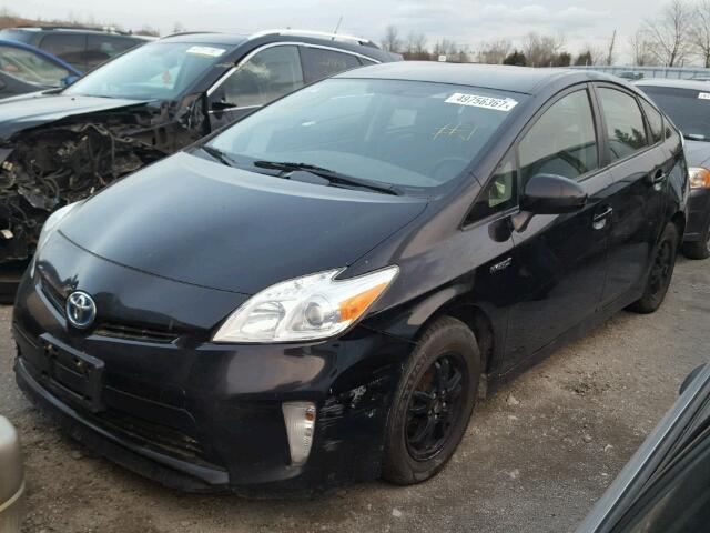 JTDKN3DU7C1514578 - 2012 TOYOTA PRIUS BLACK photo 2