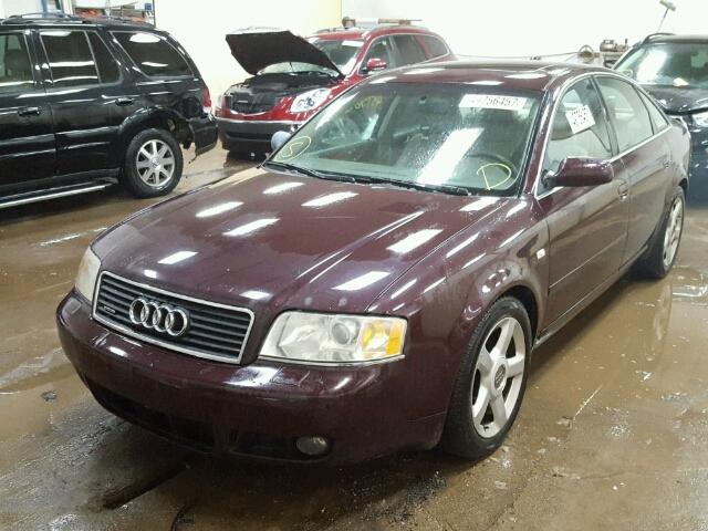 WAULD64B34N016229 - 2004 AUDI A6 2.7T QU PURPLE photo 2