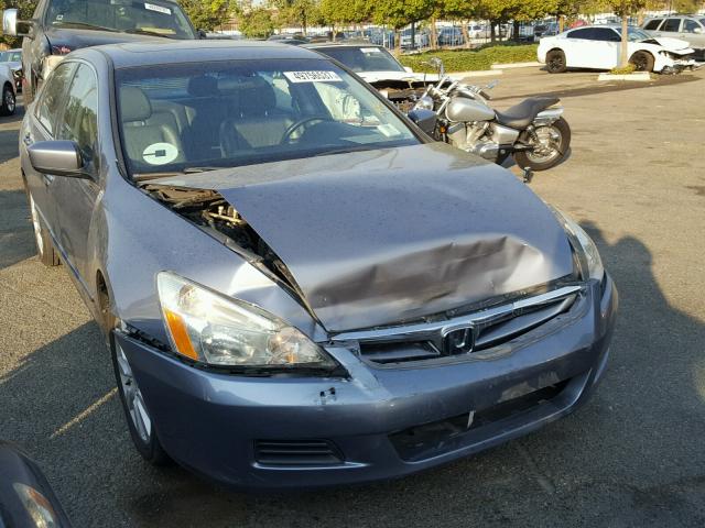 1HGCM66847A076036 - 2007 HONDA ACCORD EX BLUE photo 1