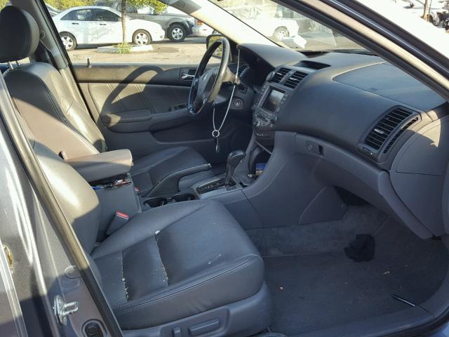 1HGCM66847A076036 - 2007 HONDA ACCORD EX BLUE photo 5