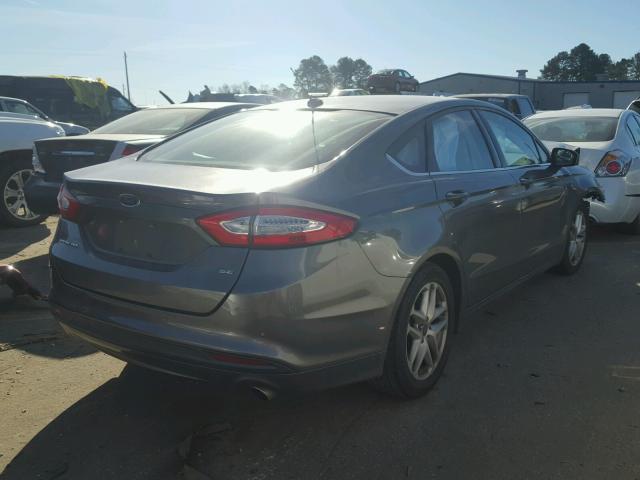 3FA6P0H70DR269683 - 2013 FORD FUSION SE GRAY photo 4