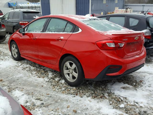 1G1BE5SM5H7160152 - 2017 CHEVROLET CRUZE LT RED photo 3