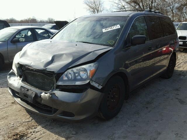 5FNRL38227B503594 - 2007 HONDA ODYSSEY LX GRAY photo 2