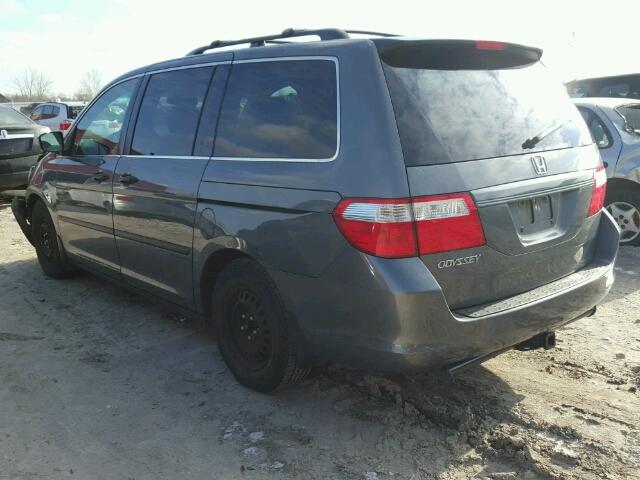 5FNRL38227B503594 - 2007 HONDA ODYSSEY LX GRAY photo 3