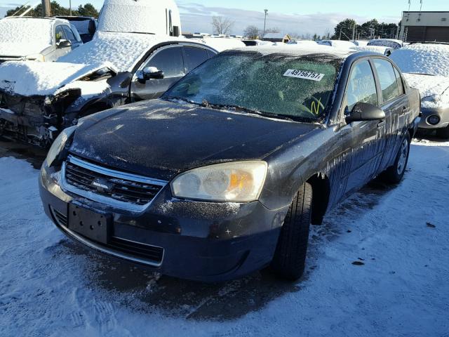 1G1ZS58F17F123944 - 2007 CHEVROLET MALIBU LS BLACK photo 2