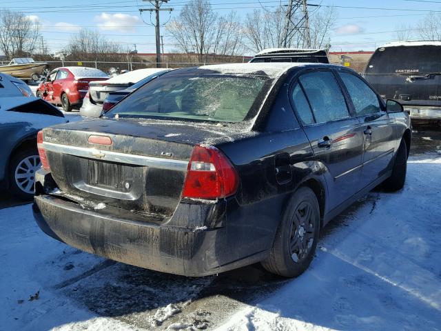 1G1ZS58F17F123944 - 2007 CHEVROLET MALIBU LS BLACK photo 4