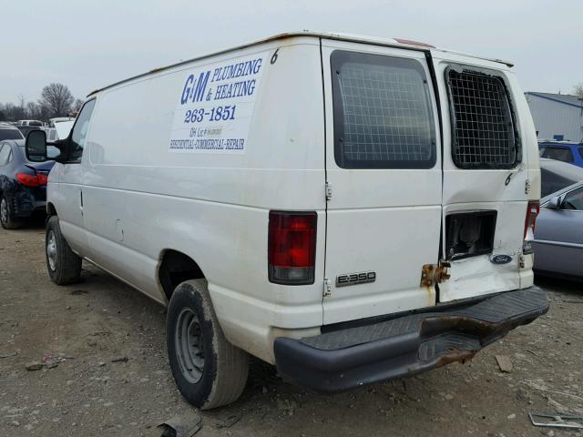 1FTSE34L17DA56564 - 2007 FORD ECONOLINE WHITE photo 3