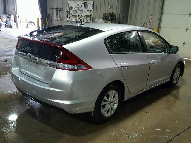 JHMZE2H77CS004723 - 2012 HONDA INSIGHT EX SILVER photo 4